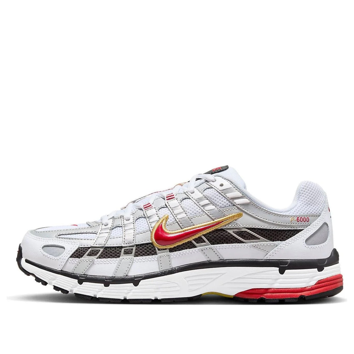 NIKE P-6000 'Platinum Varsity Red'